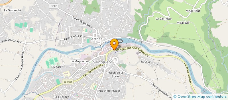localisation de l'entreprise AU FER OCCITAN à SAINT-JUERY