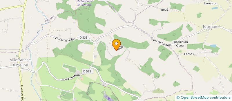 localisation de l'entreprise AU FERAN  MONTIES