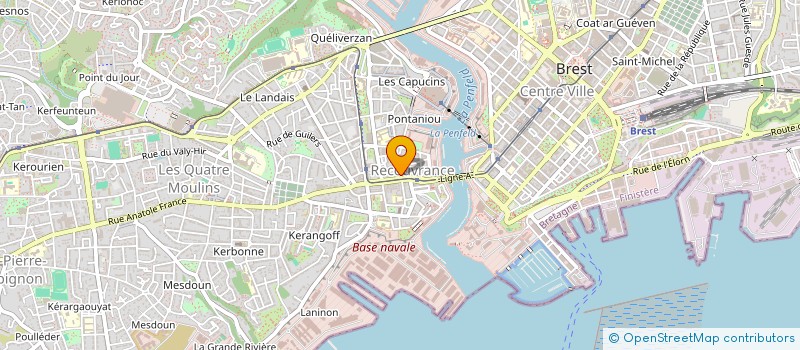 localisation de l'entreprise AU FEU A DROITE à BREST
