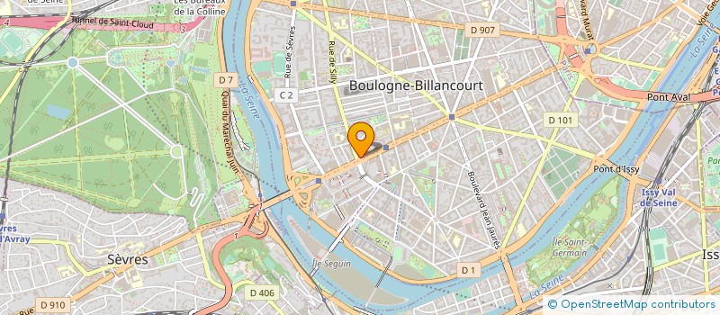 localisation de l'entreprise AU FEU DE BOIS à BOULOGNE-BILLANCOURT