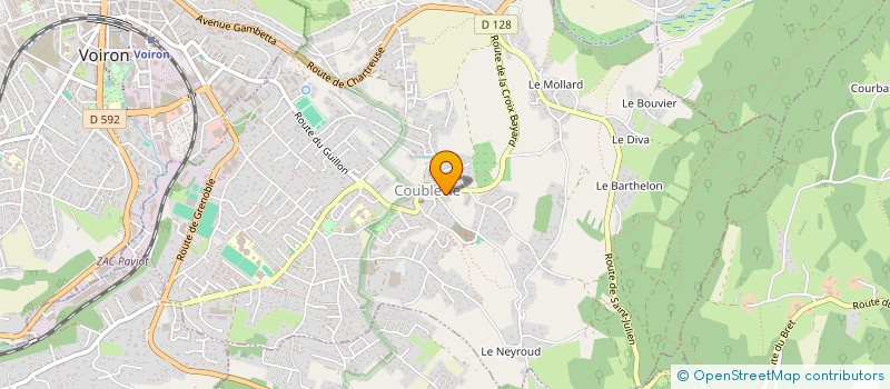 localisation de l'entreprise AU FEU DE BOIS  COUBLEVIE