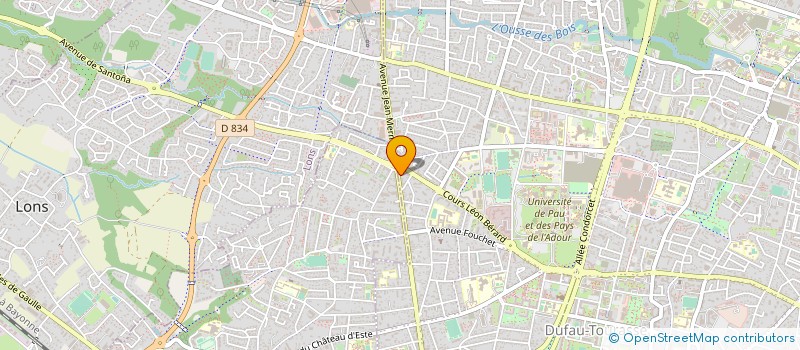 localisation de l'entreprise AU FEU DE BOIS à PAU