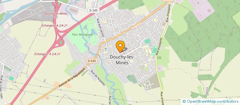 localisation de l'entreprise AU FEU DE BOIS DES 2 FAB à DOUCHY-LES-MINES
