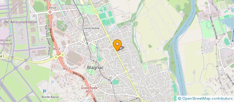 localisation de l'entreprise AU FIL 2 L'ENCRE à BLAGNAC