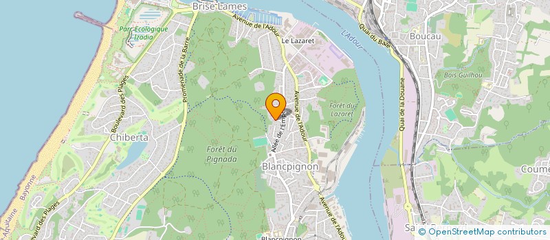 localisation de l'entreprise AU FIL D ARIANE  ANGLET