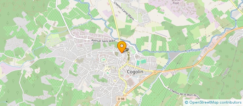 localisation de l'entreprise AU FIL D'ETOILES à COGOLIN