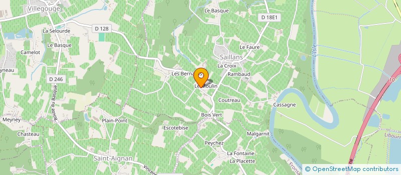 localisation de l'entreprise AU FIL DE L'ARBRE à SAILLANS