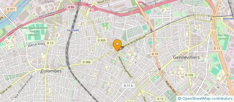 localisation de l'entreprise AU FIL DE L'ART  ASNIERES-SUR-SEINE