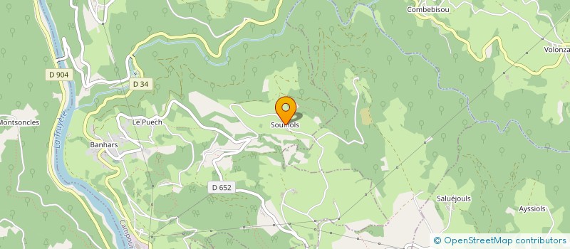 localisation de l'entreprise AU FIL DE L'AUBRAC à SAINT-AMANS-DES-COTS
