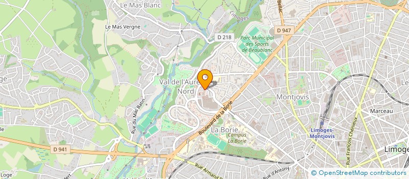 localisation de l'entreprise AU FIL DE L'AURENCE à LIMOGES