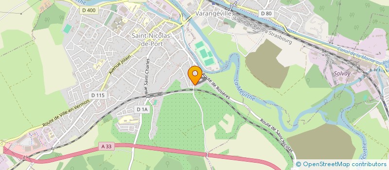 localisation de l'entreprise AU FIL DE L'EAU  SAINT-NICOLAS-DE-PORT