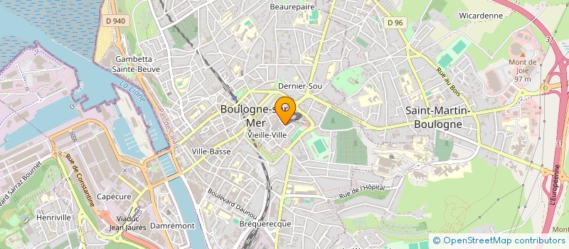 localisation de l'entreprise AU FIL DE L'EAU  BOULOGNE-SUR-MER