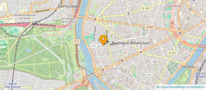 localisation de l'entreprise AU FIL DE L'EAU à BOULOGNE-BILLANCOURT