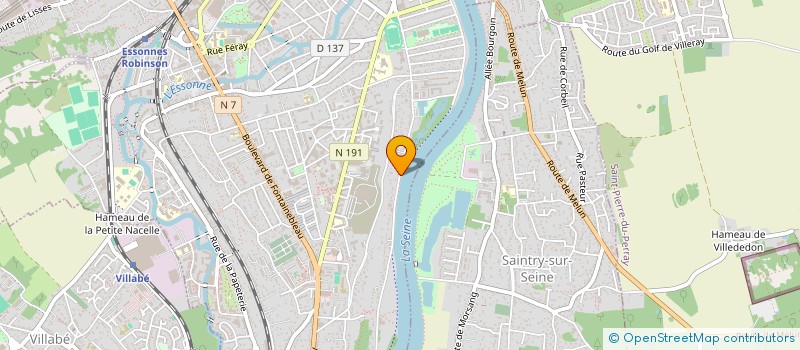 localisation de l'entreprise AU FIL DE L'EAU  CORBEIL-ESSONNES