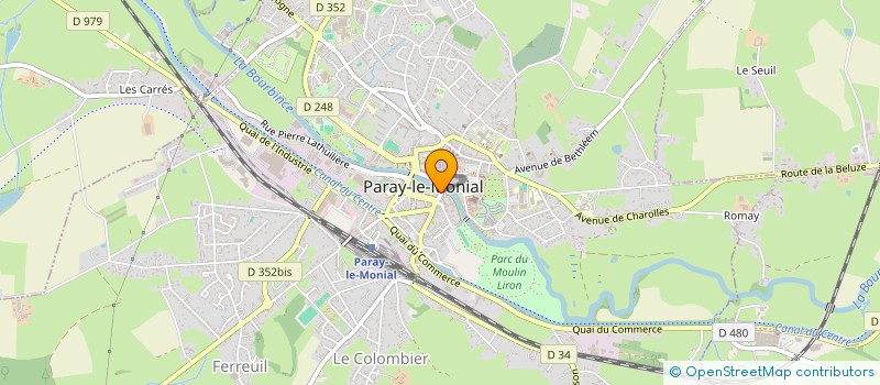 localisation de l'entreprise AU FIL DE L'EAU à PARAY-LE-MONIAL