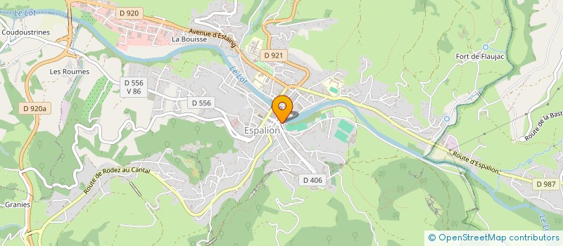 localisation de l'entreprise AU FIL DE L'EAU  ESPALION