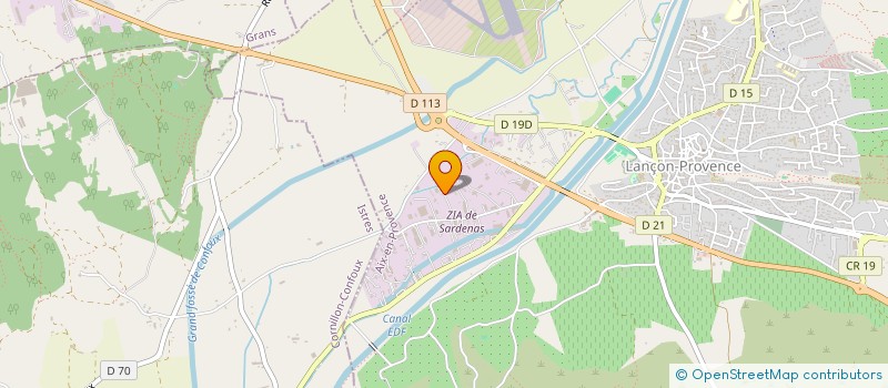 localisation de l'entreprise AU FIL DE L EAU à LANCON-PROVENCE
