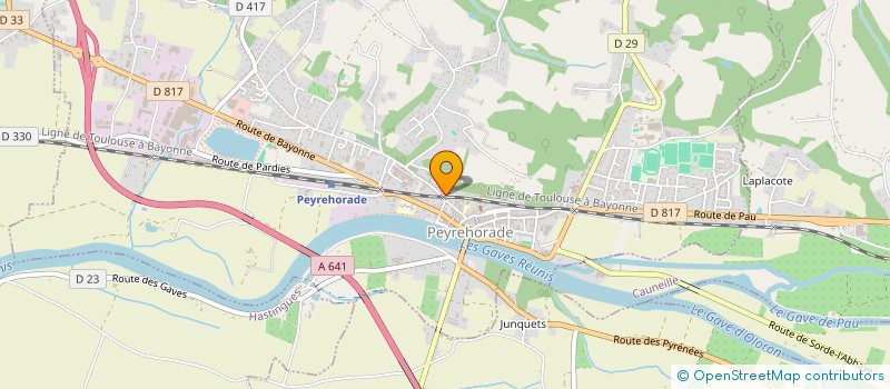 localisation de l'entreprise AU FIL DE L EAU à PEYREHORADE