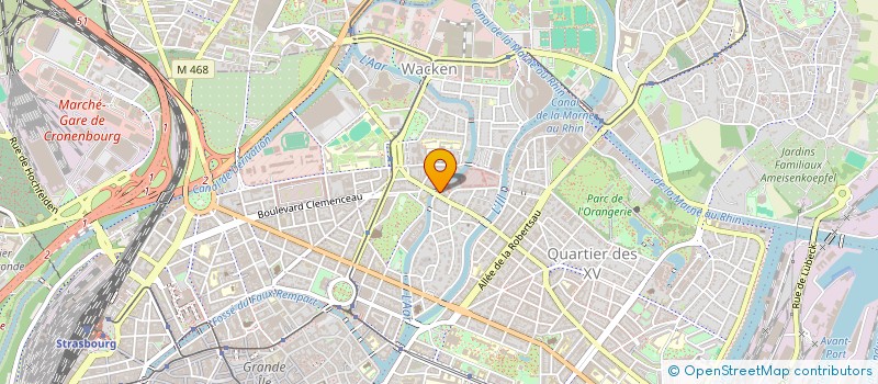 localisation de l'entreprise AU FIL DE L'EAU  STRASBOURG