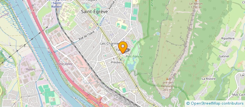 localisation de l'entreprise AU FIL DE L'EAU  SAINT-EGREVE