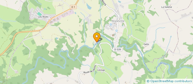 localisation de l'entreprise AU FIL DE L'EAU  PREVINQUIERES