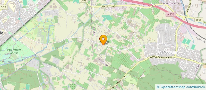 localisation de l'entreprise AU FIL DE L'EAU  LA CRAU