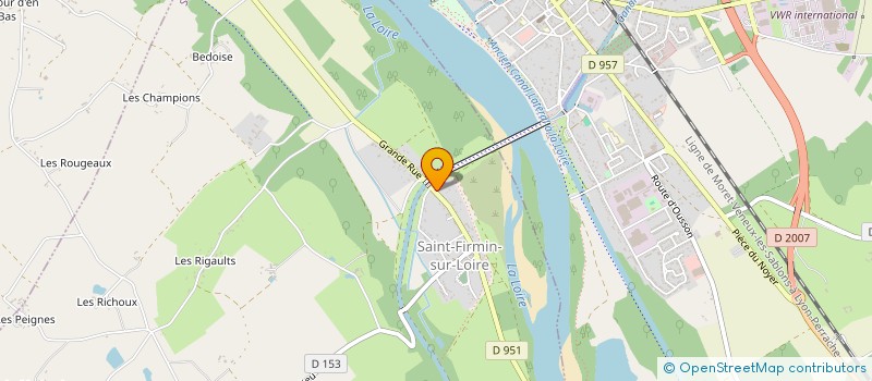 localisation de l'entreprise AU FIL DE L'EAU  SAINT-FIRMIN-SUR-LOIRE