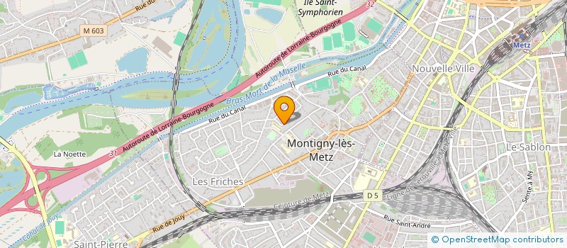 localisation de l'entreprise AU FIL DE L'EAU à MONTIGNY-LES-METZ