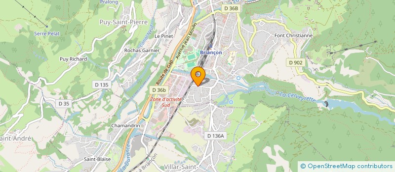 localisation de l'entreprise AU FIL DE L'EAU  BRIANCON