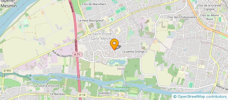 localisation de l'entreprise AU FIL DE L'EAU AU FIL DU TEMPS  SAINT-PRYVE-SAINT-MESMIN