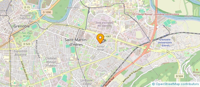 localisation de l'entreprise AU FIL DE L'IDOGO  SAINT-MARTIN-D'HERES