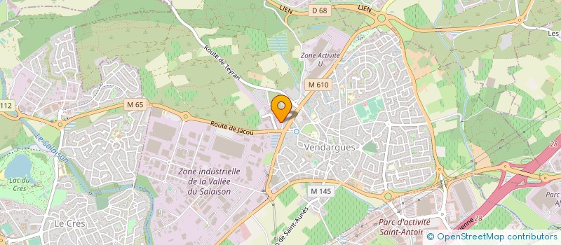 localisation de l'entreprise AU FIL DE L'O à VENDARGUES