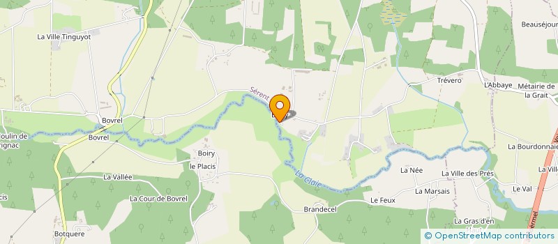 localisation de l'entreprise AU FIL DE LA CLAIE  SERENT