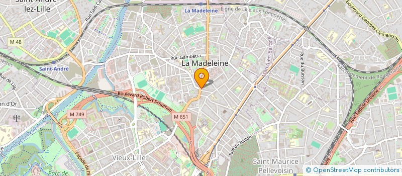 localisation de l'entreprise AU FIL DE LA PASSION à LA MADELEINE