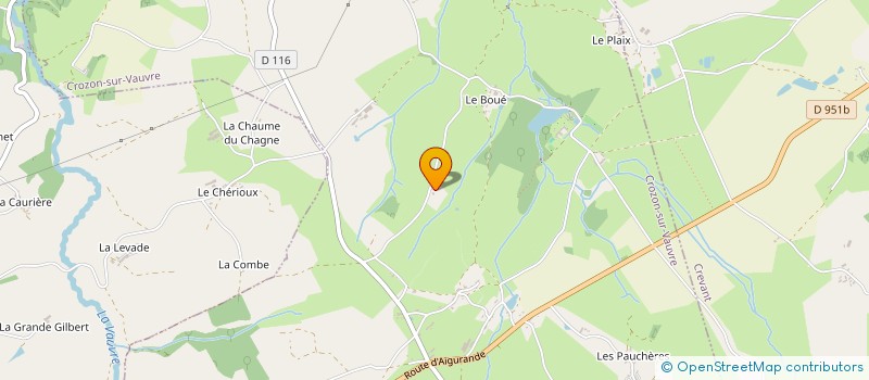 localisation de l'entreprise AU FIL DE LA VAUVRE à CROZON-SUR-VAUVRE