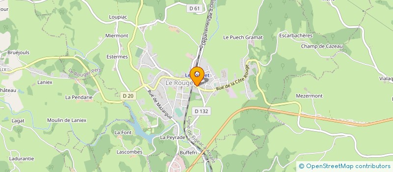 localisation de l'entreprise AU FIL DE LA VIE à LE ROUGET-PERS