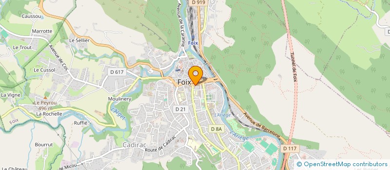 localisation de l'entreprise AU FIL DE SOI à FOIX