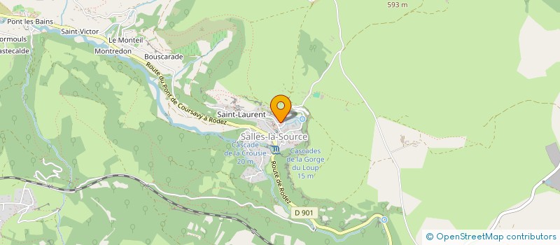 localisation de l'entreprise AU FIL DE SOI  SALLES-LA-SOURCE