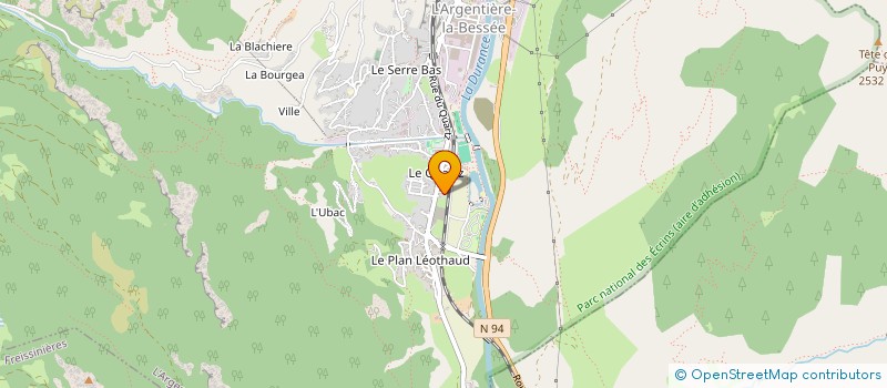 localisation de l'entreprise AU FIL DELL'ARTE  L'ARGENTIERE-LA-BESSEE