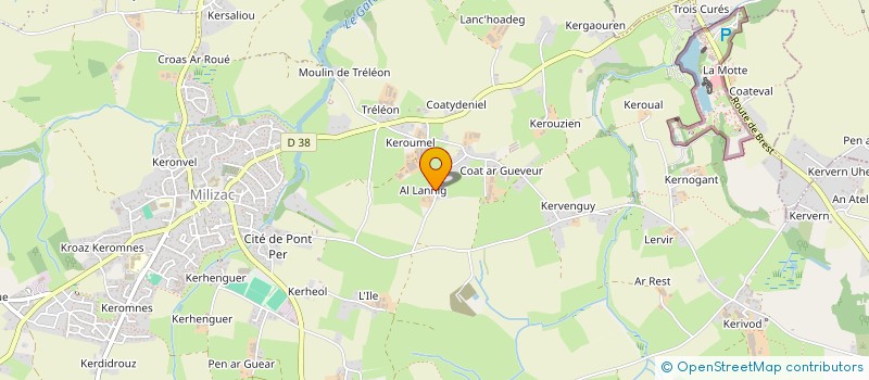 localisation de l'entreprise AU FIL DES ANGES à MILIZAC-GUIPRONVEL