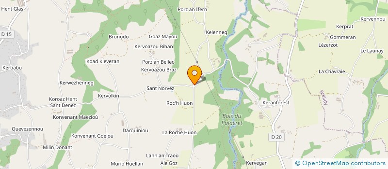 localisation de l'entreprise AU FIL DES ARTS  TREVOU-TREGUIGNEC