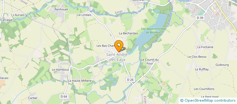 localisation de l'entreprise AU FIL DES CHAMPS  LES CHAMPS-GERAUX