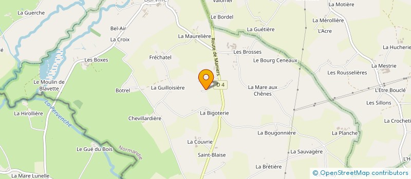 localisation de l'entreprise AU FIL DES CHEVAUX à SAINT-LEGER-SUR-SARTHE