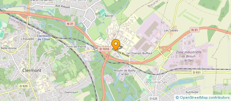 localisation de l'entreprise AU FIL DES COURTS  BREUIL-LE-SEC