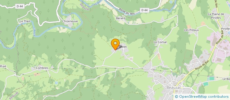 localisation de l'entreprise AU FIL DES LIEUES à BEAUZAC