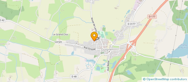 localisation de l'entreprise AU FIL DES MOTS  GUIGNEN