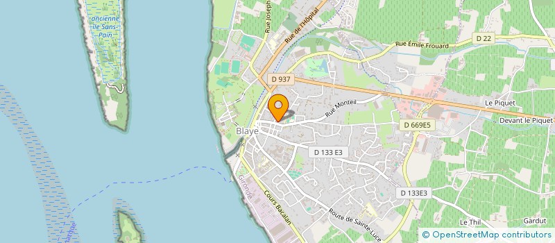 localisation de l'entreprise AU FIL DES MOTS à BLAYE