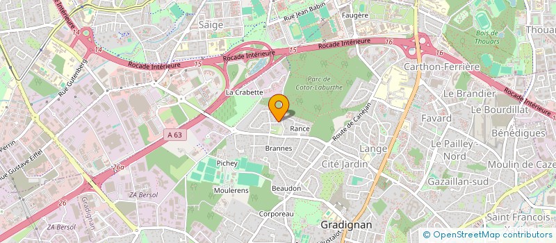 localisation de l'entreprise AU FIL DES MOTS  GRADIGNAN