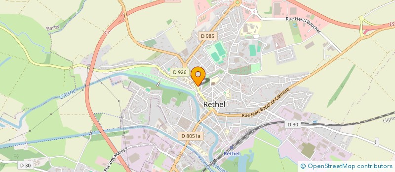 localisation de l'entreprise AU FIL DES PAGES à RETHEL