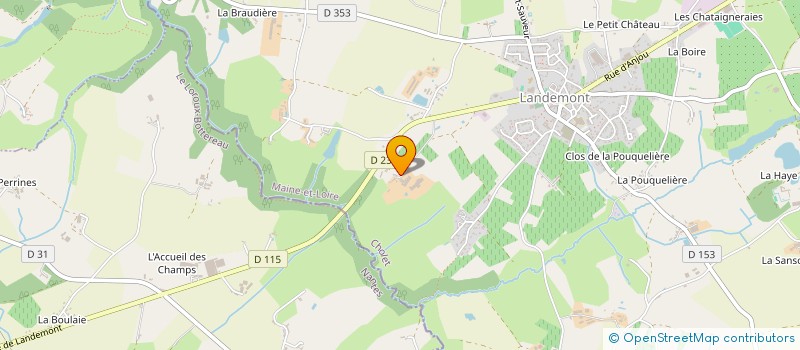 localisation de l'entreprise AU FIL DES PAS à OREE-D'ANJOU